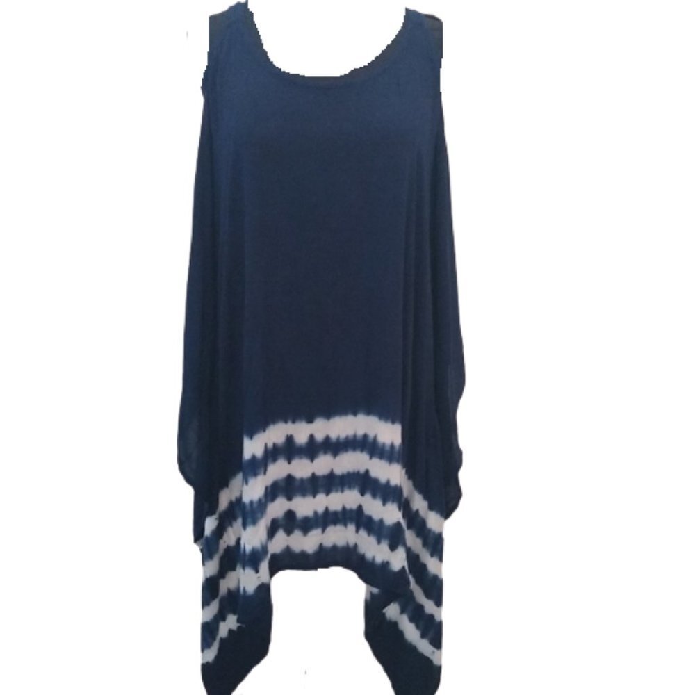 Beaches & Boho Hand Dyed 2 Way Beach Swim Cover-up, size Large